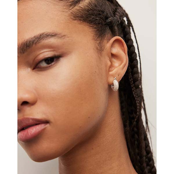 Allsaints Australia Womens Sinead Ball Small Hoop Earring Silver AU34-178